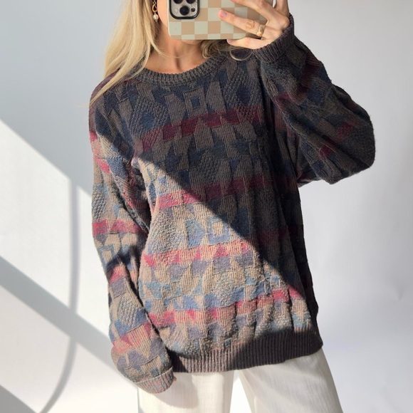 Geometric Patterned Sweater - Multicolor - Picture 6 of 6